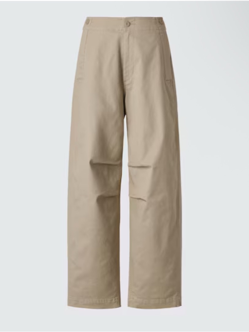 Clare Waight Keller Cotton Wide Pants Casual High Waisted Tapered Leg Size 12